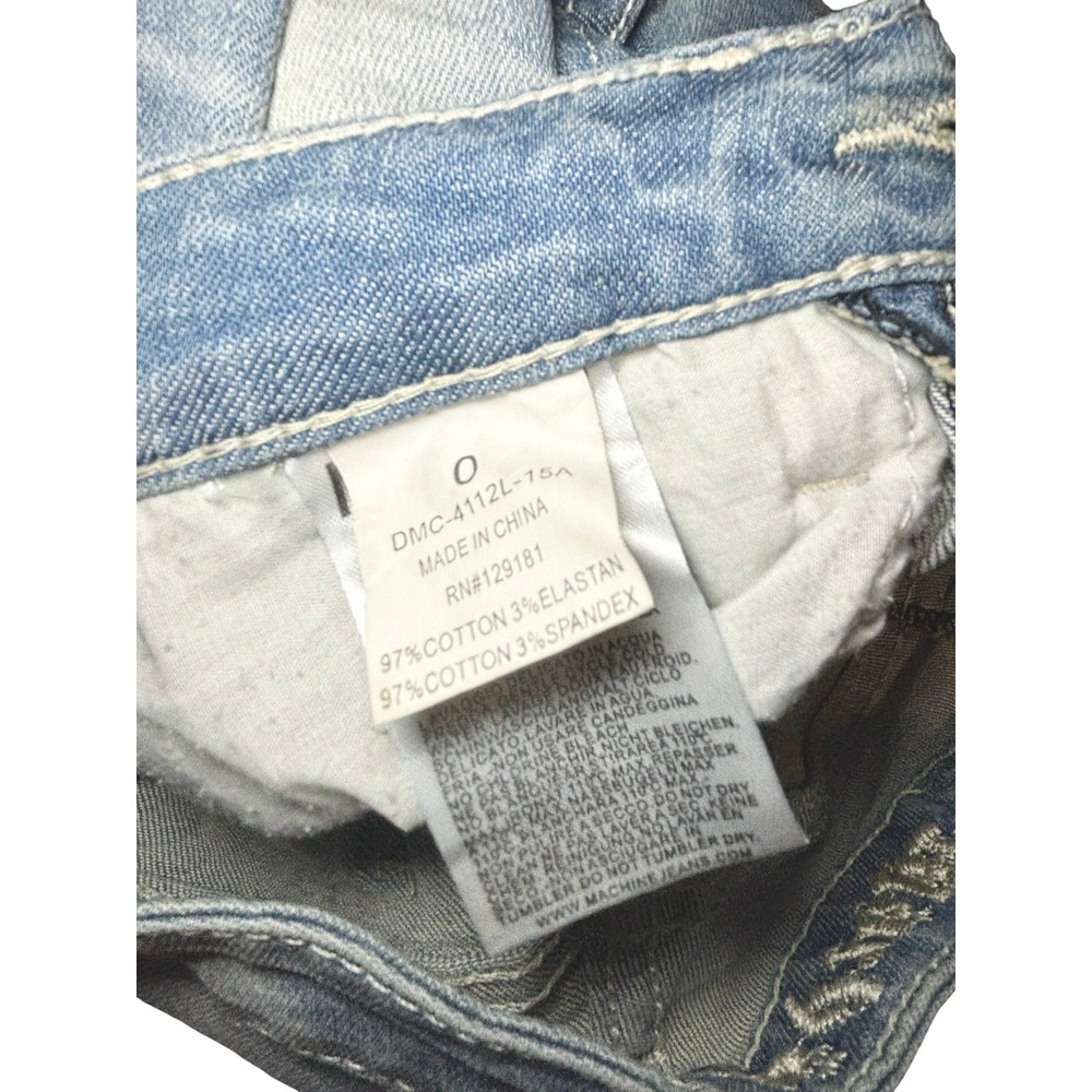 MACHINE Y2K Boutique Distressed Skinny Jeans, Size 0 - Picture 6 of 6